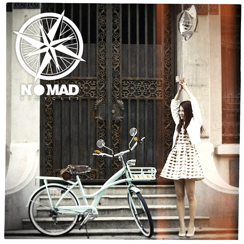 NOMAD网红复古自行车女式城市休闲单车英伦通勤日本进口变速系统